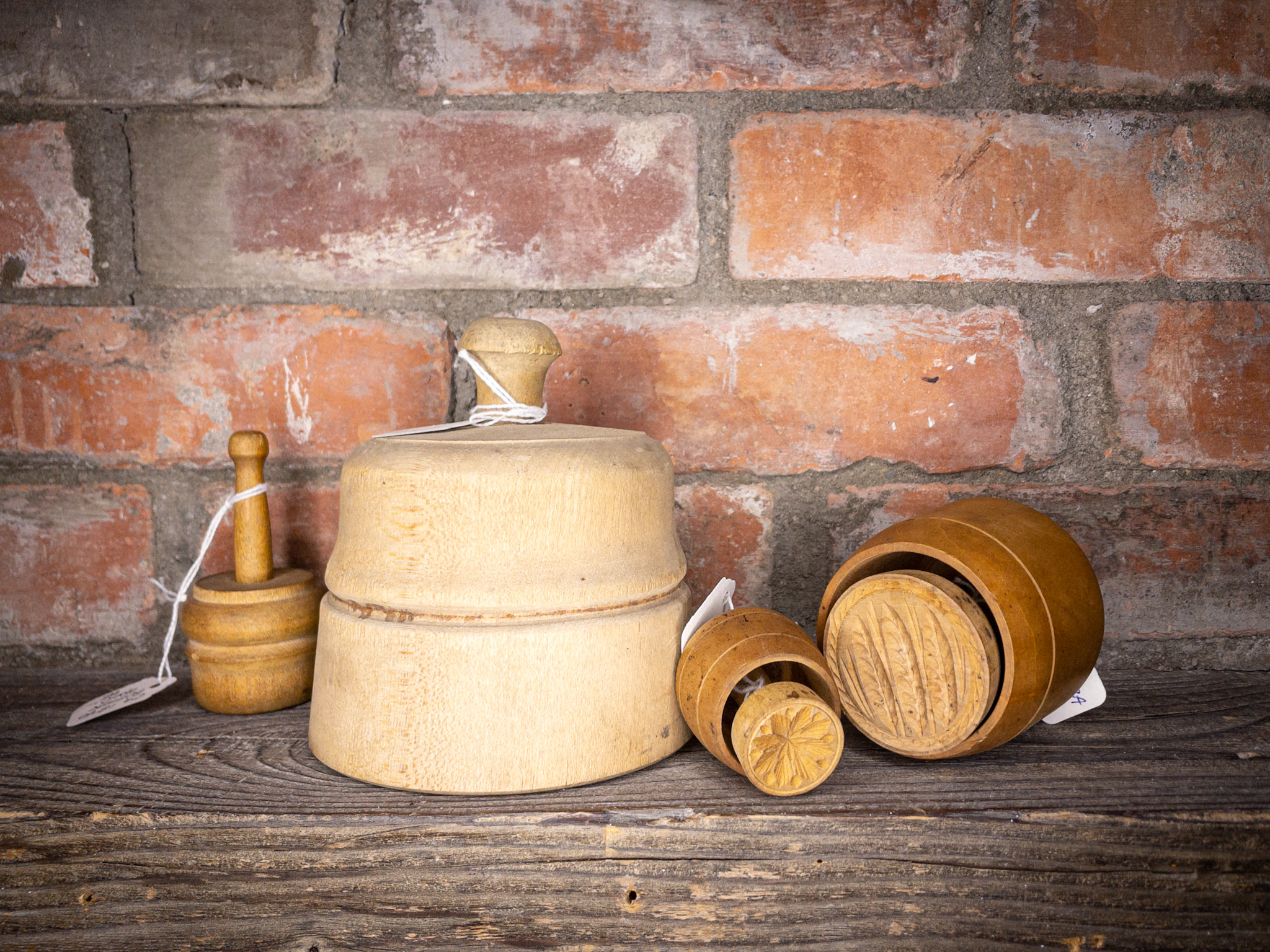 Antique Wooden Butter Molds - Archer's Antiques