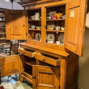 Antique Pine Cupboard 1808 - Image 6