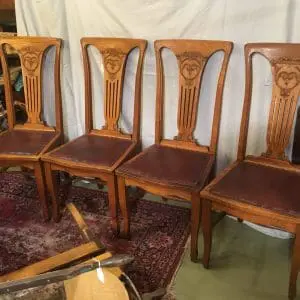 Art Nouveau chairs ca.1890 650.00 CND