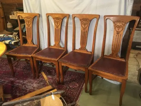 Art Nouveau chairs ca.1890 650.00 CND