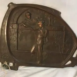 Art Nouveau Bronze Plaque 425.00 CND