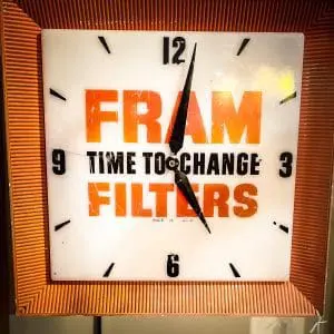 Fram Filters Clock 1950s - Image 6