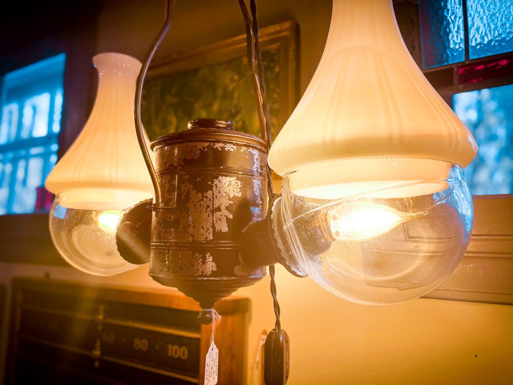 Angle Oil Lamp Ca. 1880 Rewired. 595.00 CND