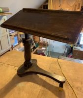 Antique Table Bedside Adjustable with Wheels