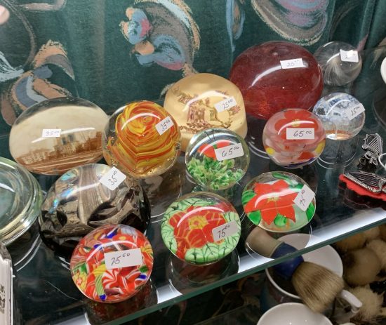 Antique/vintage Glass Paper weights .