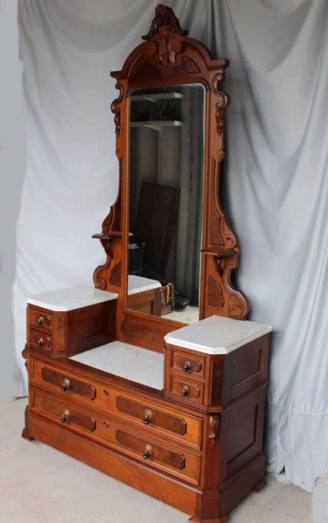 Antique Victorian Marble Dresser