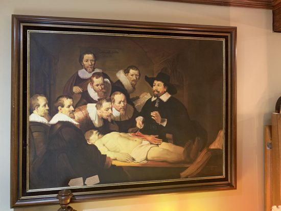 "The Anatomy Lesson" Rembrandt Oil Painting.