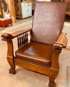 Morris Chair recliner Ca 1890.