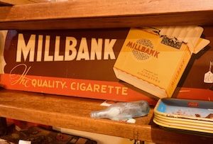 Millbank Cigarette Display 1940s. 295.00 CND