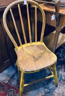 Windsor Hoop back chair ca 1840. 325.00 CND