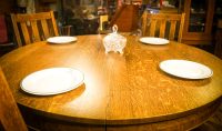 Arts and Crafts Dining set built by Stickley apprentice