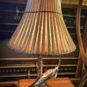 Art Deco Crane Lamp