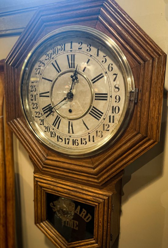 1890 WM Gilbert Schoolhouse Clock
