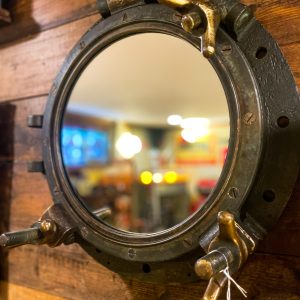 Solid Brass Porthole Mirror