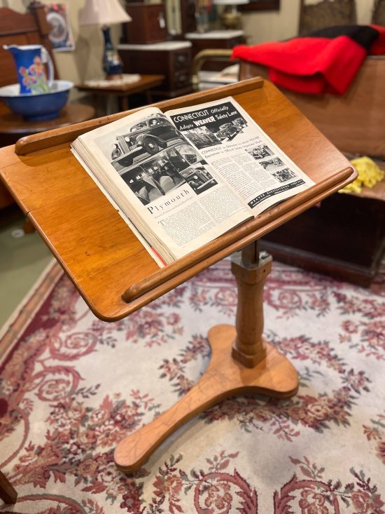 Antique Adjustable Reading Table 750.00 CND