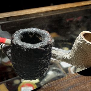 Blatter Bros. Pipe $110 (black), and vintage clay pipe $45 (white)