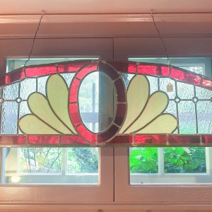 arched stained glass $425