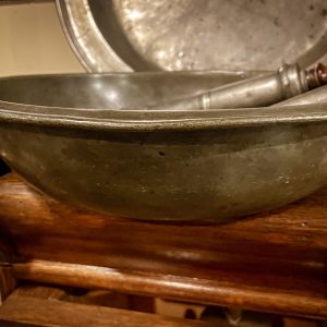 Large Pewter Bowl late 1600s - early 1700s $280