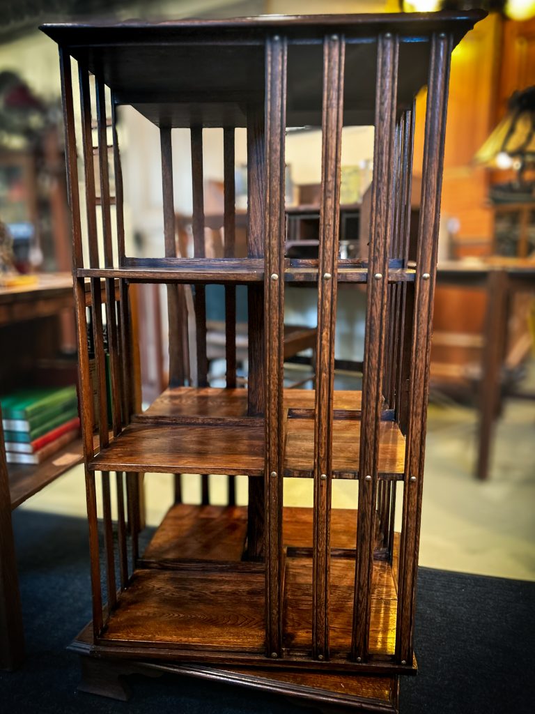Antique Oak Revolving Bookcase