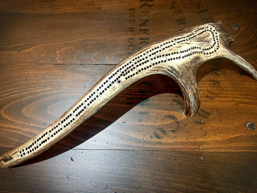 Handcrafted Antler Cribbage Board