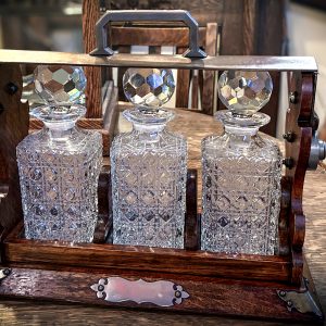 Victorian Tantalus Decanter Set