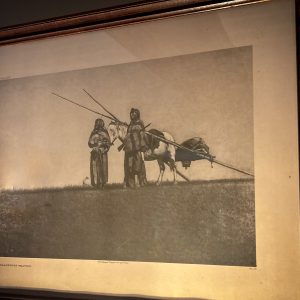 Framed Photograph "Blackfoot Travois"