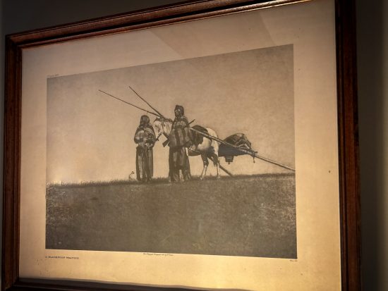 Framed Photograph "Blackfoot Travois"