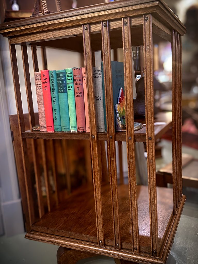 Antique Oak Revolving Bookcase