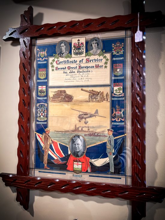 Framed WW2 Service Poster