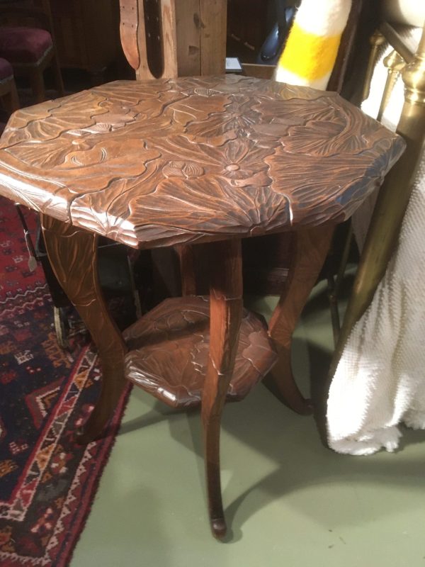 Vintage Carved side table