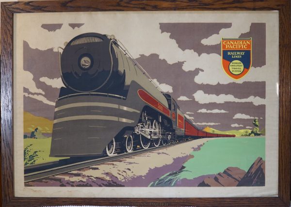 Vintage CPR silkscreen 1936