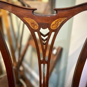 Antique Art Nouveau chairs - Image 4