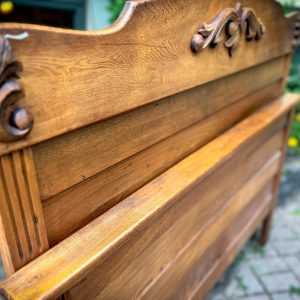 Antique Oak Bed ca.1900 - Image 4