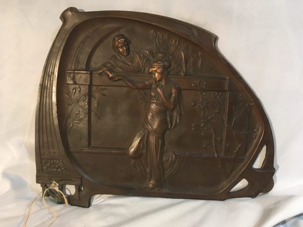 Art Nouveau Bronze Plaque