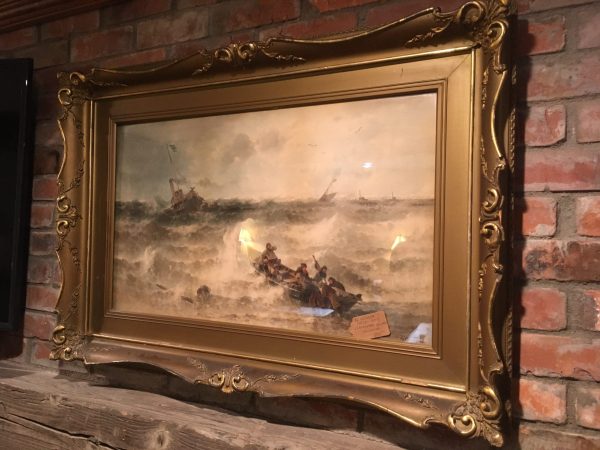 Antique Ship Wreck Lithograph