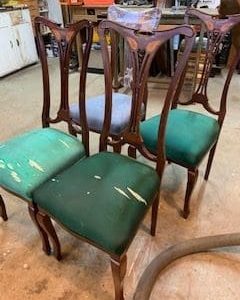 Antique Art Nouveau chairs - Image 7