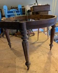 Antique Butternut table 1860 - Image 2