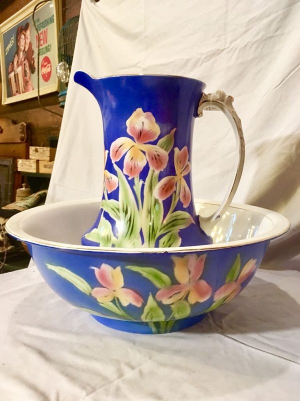 Antique Pitcher and Bowl