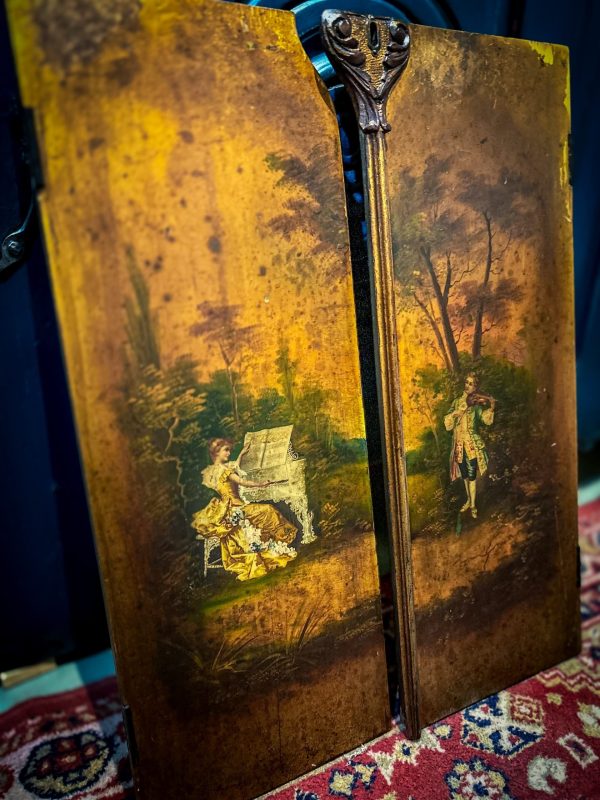 Antique Hand-Painted Cabinet Doors