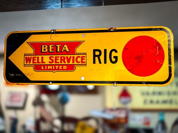 Vintage Beta Well Sign