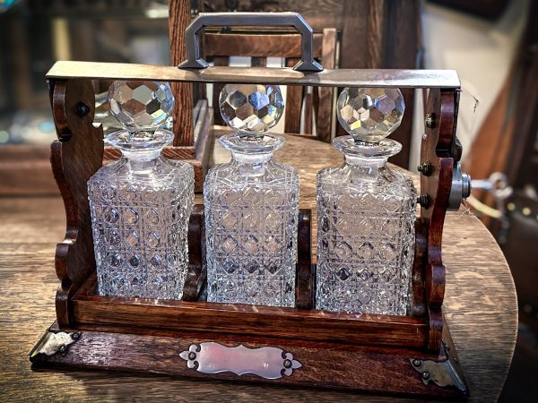 Victorian Tantalus Decanter Set