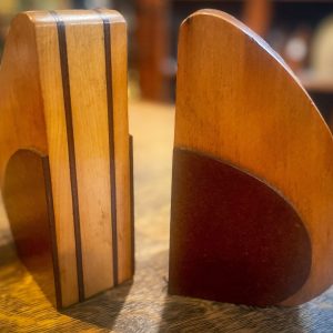 Mid-Century Modern Wooden Bookends - Image 4