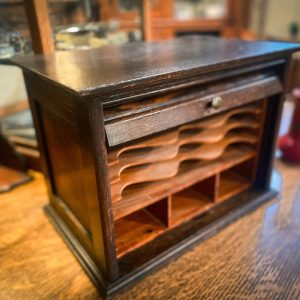 Antique Tambour Letter Cabinet - Image 2