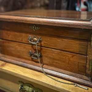 Oak Jewelry Box ca1900 - Image 2