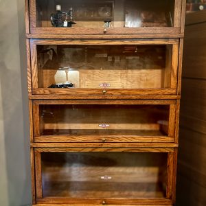 Antique Oak Barrister Bookcase