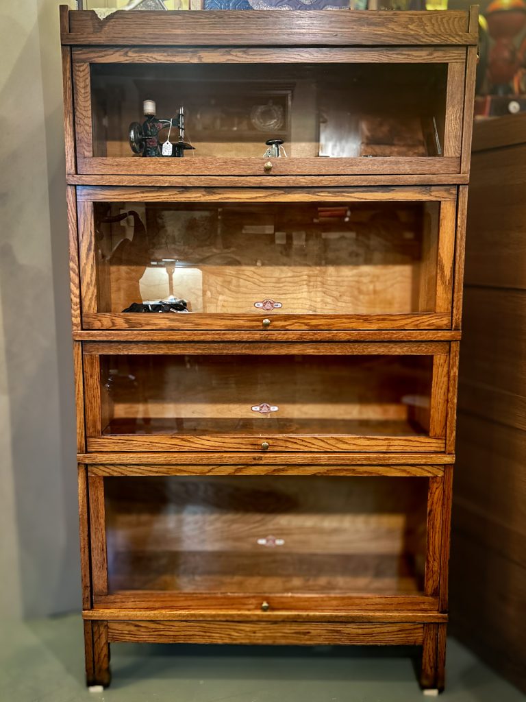 Antique Oak Barrister Bookcase