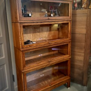 Antique Oak Barrister Bookcase - Image 3