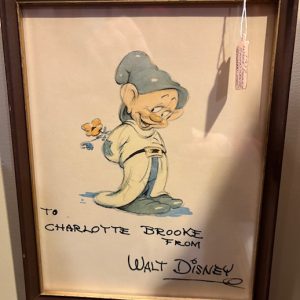 Disney 'Bashful' signed picture 145.00 CND