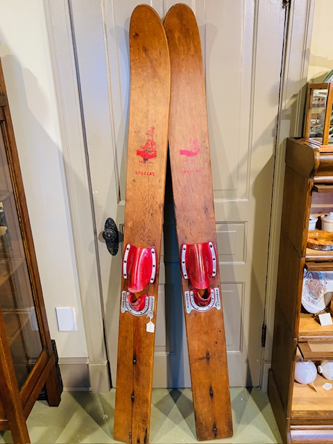 Vintage wood water Skies 295.00 CND