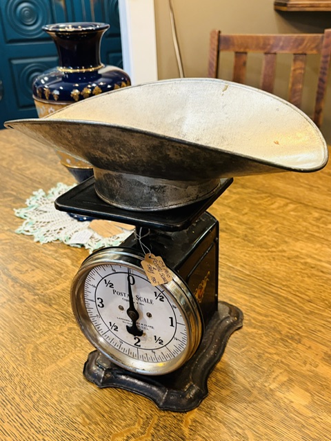 Antique Postal Scale with scoop. 180.00 CND
